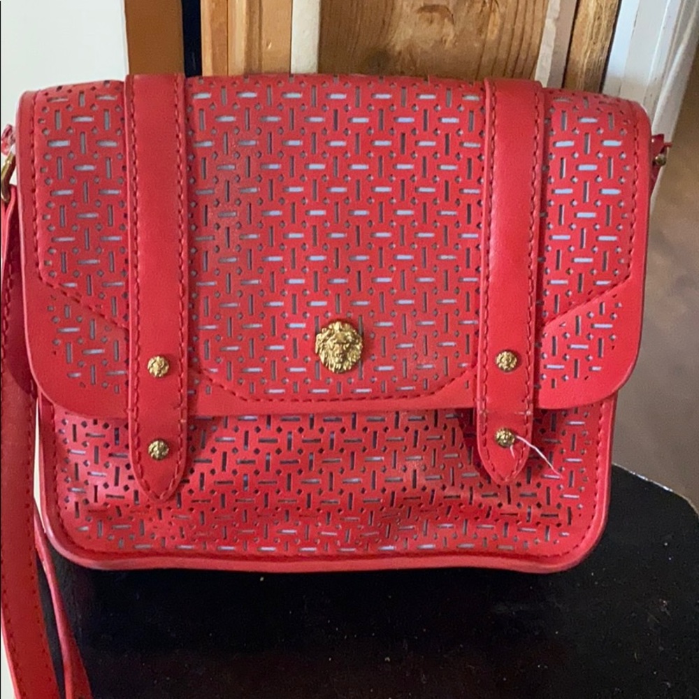 Red Anne Klein handbag